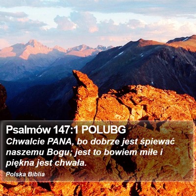 Psalmów 147:1 POLUBG Bible Verse Image