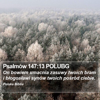 Psalmów 147:13 POLUBG Bible Verse Image