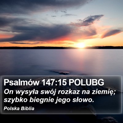 Psalmów 147:15 POLUBG Bible Verse Image