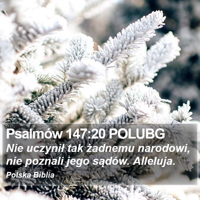 Psalmów 147:20 POLUBG Bible Verse Image