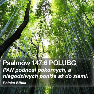 Psalmów 147:6 POLUBG Bible Verse Image