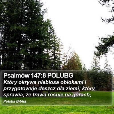 Psalmów 147:8 POLUBG Bible Verse Image