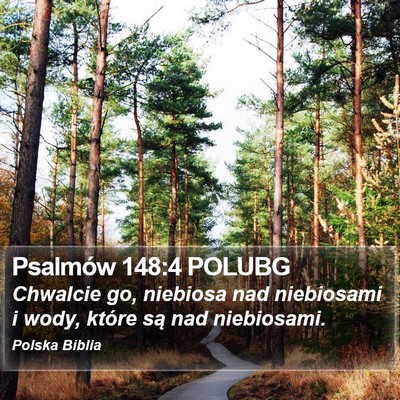 Psalmów 148:4 POLUBG Bible Verse Image