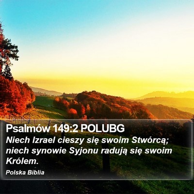 Psalmów 149:2 POLUBG Bible Verse Image