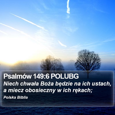 Psalmów 149:6 POLUBG Bible Verse Image
