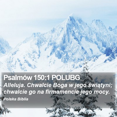 Psalmów 150:1 POLUBG Bible Verse Image