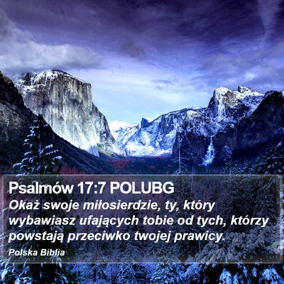 Psalmów 17:7 POLUBG Bible Verse Image