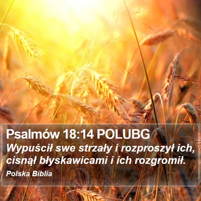 Psalmów 18:14 POLUBG Bible Verse Image