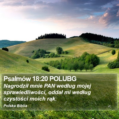 Psalmów 18:20 POLUBG Bible Verse Image