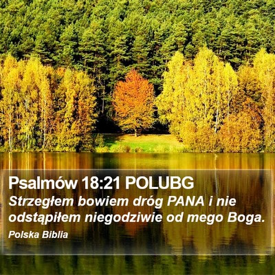 Psalmów 18:21 POLUBG Bible Verse Image