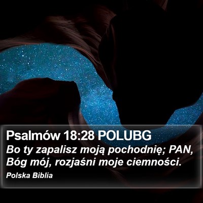 Psalmów 18:28 POLUBG Bible Verse Image