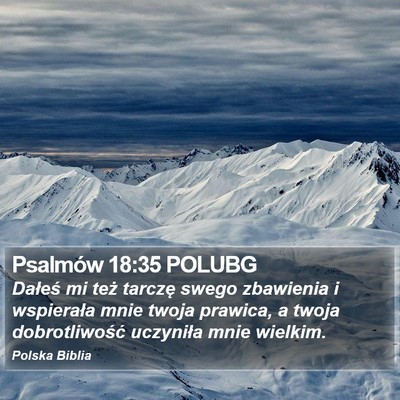 Psalmów 18:35 POLUBG Bible Verse Image
