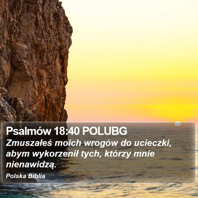 Psalmów 18:40 POLUBG Bible Verse Image