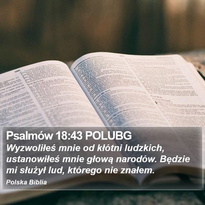 Psalmów 18:43 POLUBG Bible Verse Image
