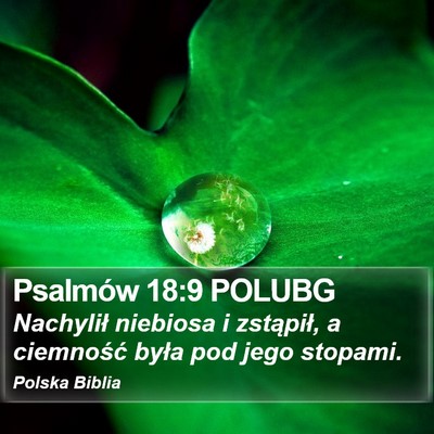 Psalmów 18:9 POLUBG Bible Verse Image