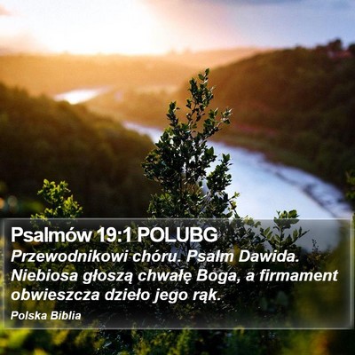 Psalmów 19:1 POLUBG Bible Verse Image