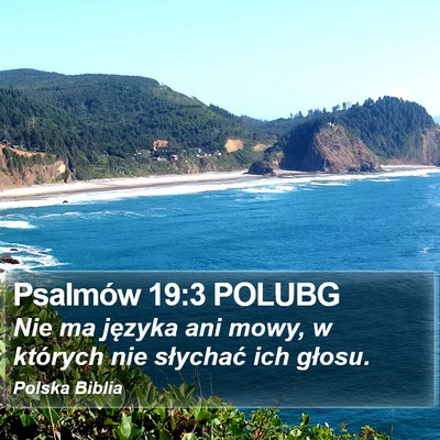 Psalmów 19:3 POLUBG Bible Verse Image