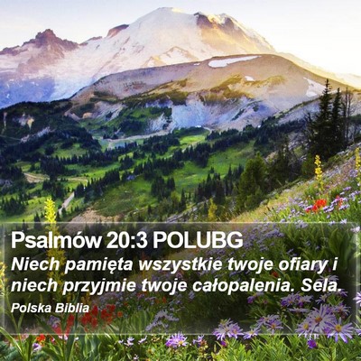 Psalmów 20:3 POLUBG Bible Verse Image