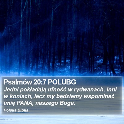 Psalmów 20:7 POLUBG Bible Verse Image