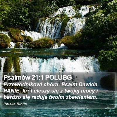 Psalmów 21:1 POLUBG Bible Verse Image