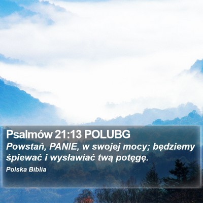 Psalmów 21:13 POLUBG Bible Verse Image