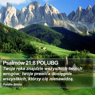 Psalmów 21:8 POLUBG Bible Verse Image