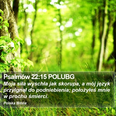 Psalmów 22:15 POLUBG Bible Verse Image