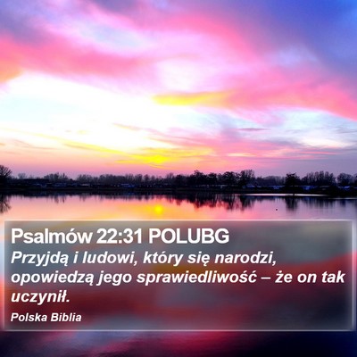 Psalmów 22:31 POLUBG Bible Verse Image