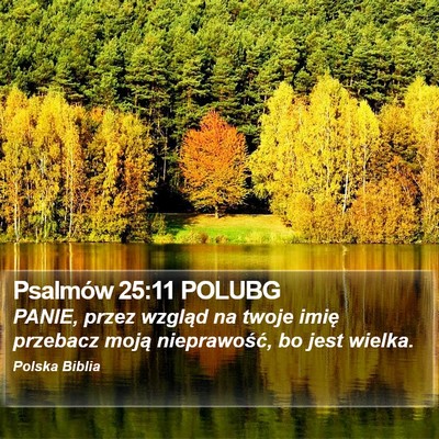 Psalmów 25:11 POLUBG Bible Verse Image