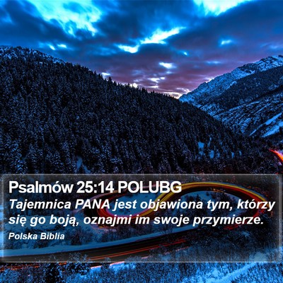 Psalmów 25:14 POLUBG Bible Verse Image