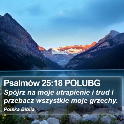 Psalmów 25:18 POLUBG Bible Verse Image