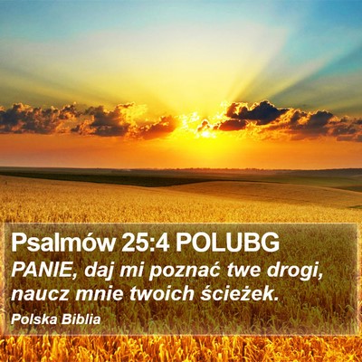 Psalmów 25:4 POLUBG Bible Verse Image