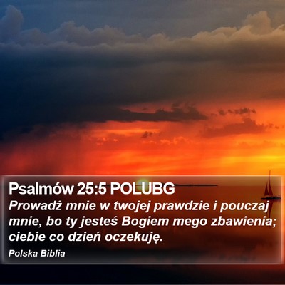 Psalmów 25:5 POLUBG Bible Verse Image