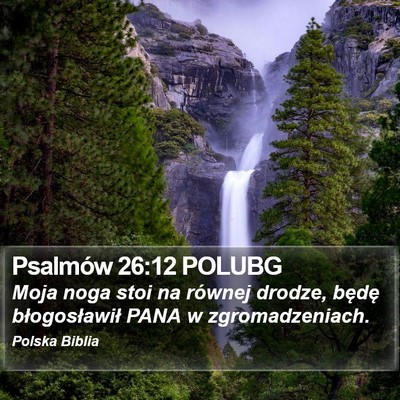 Psalmów 26:12 POLUBG Bible Verse Image