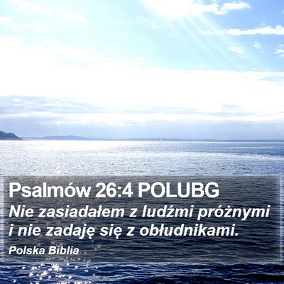 Psalmów 26:4 POLUBG Bible Verse Image