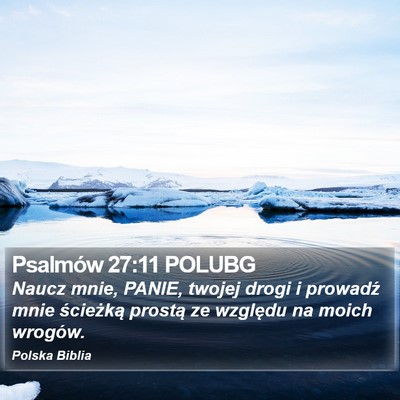 Psalmów 27:11 POLUBG Bible Verse Image