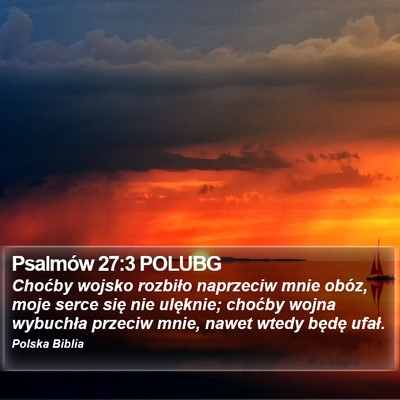 Psalmów 27:3 POLUBG Bible Verse Image