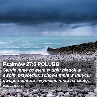 Psalmów 27:5 POLUBG Bible Verse Image