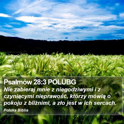 Psalmów 28:3 POLUBG Bible Verse Image