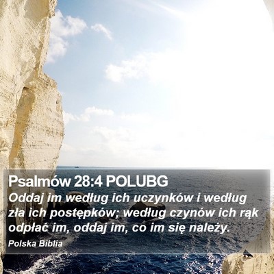 Psalmów 28:4 POLUBG Bible Verse Image