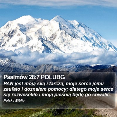 Psalmów 28:7 POLUBG Bible Verse Image