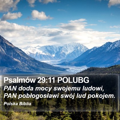 Psalmów 29:11 POLUBG Bible Verse Image