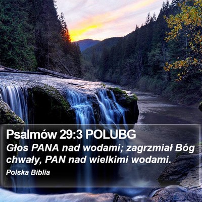 Psalmów 29:3 POLUBG Bible Verse Image