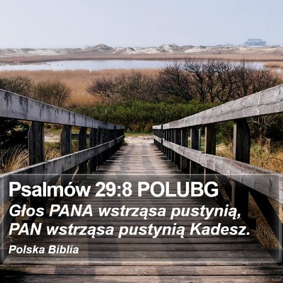 Psalmów 29:8 POLUBG Bible Verse Image