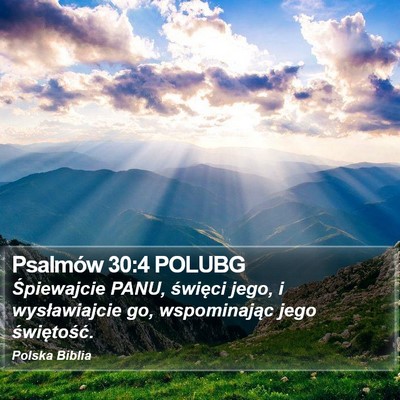 Psalmów 30:4 POLUBG Bible Verse Image