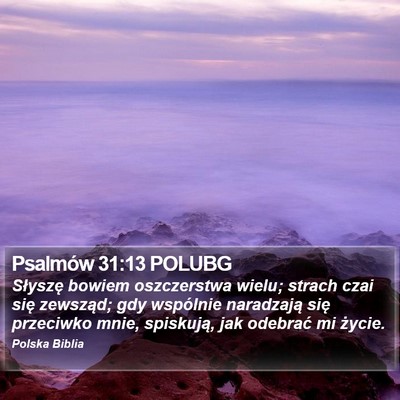 Psalmów 31:13 POLUBG Bible Verse Image