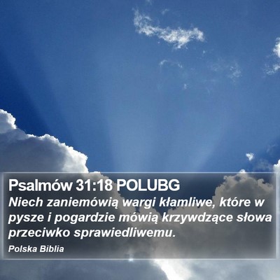Psalmów 31:18 POLUBG Bible Verse Image