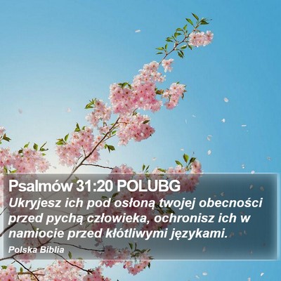 Psalmów 31:20 POLUBG Bible Verse Image