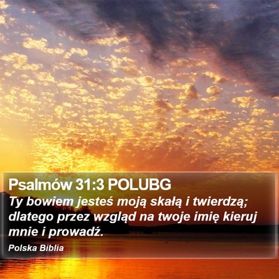 Psalmów 31:3 POLUBG Bible Verse Image