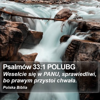 Psalmów 33:1 POLUBG Bible Verse Image